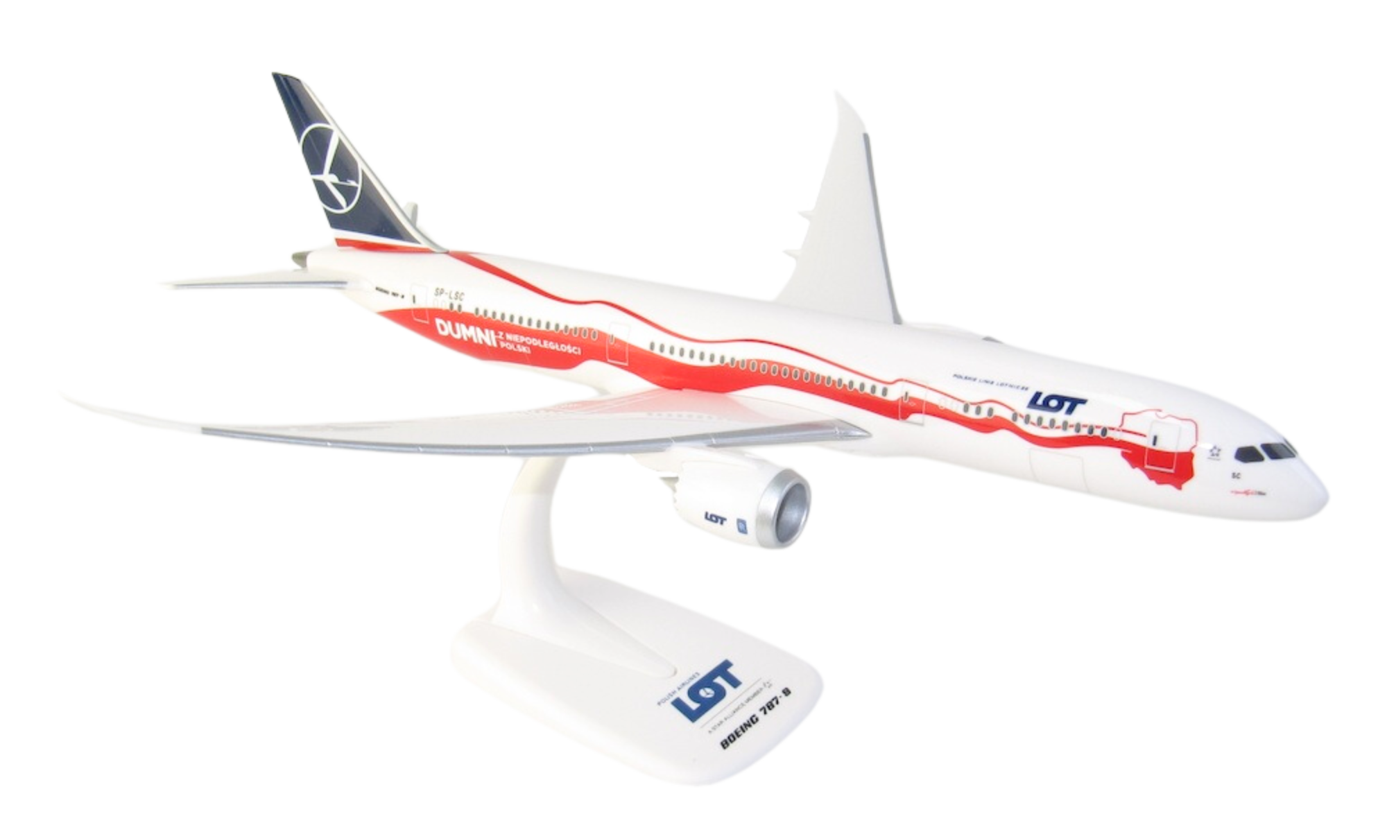 Maqueta Boeing B787-9 LOT Polish Airlines SP-LSC